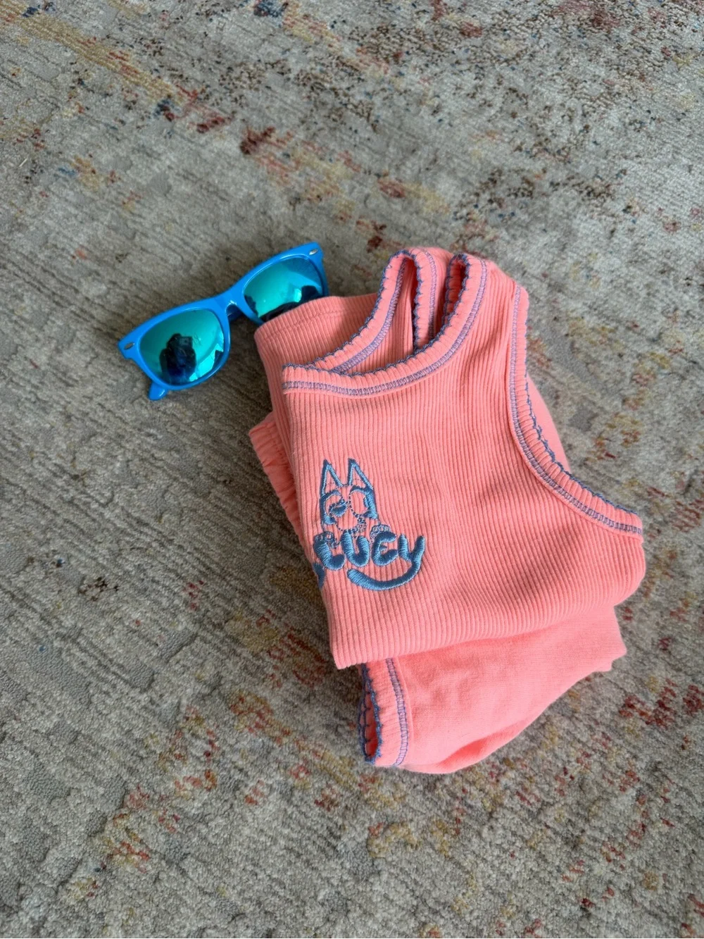 Bluey Girls Tank and Shorts Set, size M 7/8